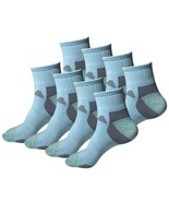 8 Pair Womens Mid Cut Ankle Quarter Athletic Casual Sport Cotton Socks S... - £12.54 GBP