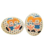 Two (2) Vintage ~ Raggedy Ann & Raggedy Andy ~ Plaster ~ Oval ~ Wall Pic... - €34,44 EUR Two (2) Vintage ~ Raggedy Ann & Raggedy Andy ~ Plaster ~ Oval ~ Wall Pic... - €34,44 EUR