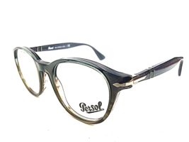 New Persol 3153-V 1012 48mm Rx Round Gray Men&#39;s Eyeglasses Frame - £134.31 GBP