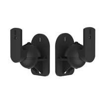 VonHaus Black Universal Wall Mount Speaker Brackets - Pack of 2  - $26.54 CAD