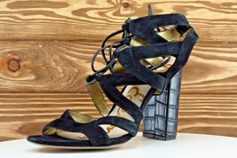 Sam Edelman Size 7.5 M Black Gladiator Leather Women Sandal Shoes - £15.53 GBP