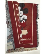 Walt Disney Epcot Mickey Mouse Magic Kingdom Throw Blanket Tapestry 60&quot;x... - £31.30 GBP