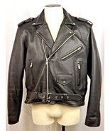 NEW American Made Naked Cowhide Leather Motorcycle Jacket Biker Brando S... - £158.24 GBP