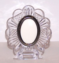 STUNNING VINTAGE WATERFORD CRYSTAL SMALL OVAL BEAUTIFULLY CUT PICTURE FRAME - $39.19
