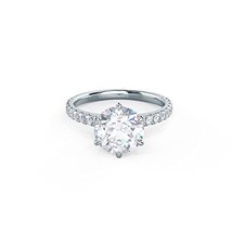  IGI 2.00 Ct- Round Cut Lab Grown Diamond Engagement Ring In 14k Gold - £5,404.23 GBP
