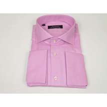 Men's Shirt FAMOZO Turkey 100% Cotton Cut-away Collar French Cuffs FA1 Pink image 4