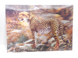 3D Wildlife HOLOGRAM Lenticular Poster Beautiful Noble Cheetah Plastic P... - $14.99