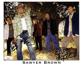 SAWYER BROWN Autograph Hand SIGNED 8x10 Promotional PHOTO COUNTRY JSA CE... - £70.61 GBP