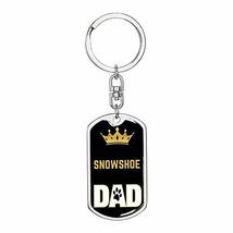 Cat Keyring Gift Snowshoe Cat Dad King Swivel Keychain Stainless Steel Or 18k Go - £35.98 GBP