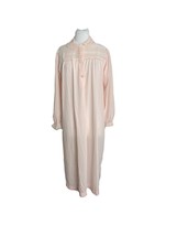 Vtg Miss Elaine Pale Pink Nightgown Womens Size 38 US size 8 Lace Details Nylon - £27.86 GBP