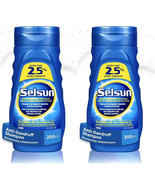 2PK Selsun Blue 2.5% Extra Strength 200 ml Anti-Dandruff Shampoo - $736.95 MXN