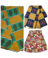 Traditional African Kente Ankara Print Fabric. By The Yard - £7.06 GBP+