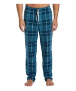 MSRP $46 Perry Ellis Portfolio Mens Fleece Plaid Sleep Pant Blue Size XL - $538.65 MXN