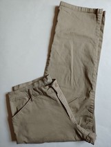 Lee All Day Pant Womens Size 12 SPetite Khaki Brown Cotton Stretch - £17.05 GBP