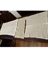 3 Crocheted Doilies In Various Shapes And Sizes - $8.00