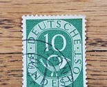 Germany Stamp Horn 10pfg Used Circular Cancel 675 - $0.94
