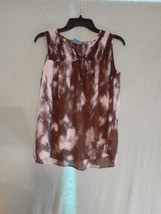 Simply Vera Wang Womens Size M Top Abstract Sleeveless Tunic Blouse - £13.09 GBP