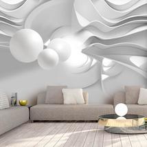 Tiptophomedecor Peel and Stick 3D Illusion Wallpaper Wall Mural - White Corridor - £47.95 GBP+