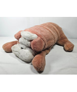 Vintage Mervyn&#39;s Floppy Friends Plush Large Bulldog Dog - $652.93 MXN