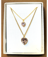 Set of 2 Necklaces for CHILD &amp; 18&quot; DOLL ~ JUNE Birthstone Swarovski Crys... - £11.64 GBP
