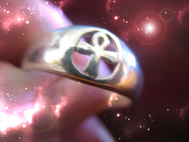 HAUNTED ANKH RING POWERFUL ETERNAL LIGHT HIGHEST LIGHT COLLECTION MAGICK image 2