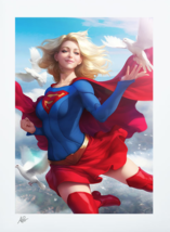 Supergirl ~ Sideshow Exclusive DC Art Print Hand Signed by Stanley Artgerm Lau - £190.98 GBP