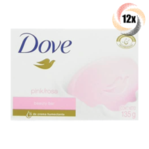 12x Bars Dove Pink Rosa Scent Moisturizing Cream Beauty Soap | 135G | 4.75oz - £18.95 GBP