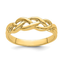 14k Polished Braided Knot Ring R767 - $358.33