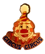 CIRCUS CIRCUS Clown Las Vegas Reno Hotel Casino Vintage Enamel Pin - $7.87
