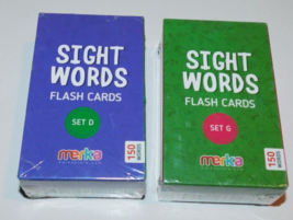 Merka Sight Words Flash Cards Set D &amp; G Brand New - £27.37 GBP