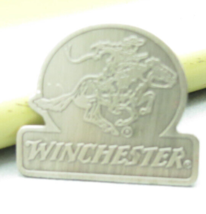 Winchester Grey Metal Pin Back 1 1/2&quot; Wide - $8.60