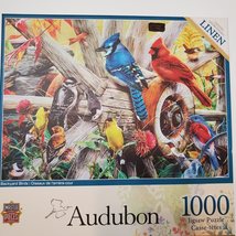 Audubon Backyard Birds Puzzle, 1000 piece Jigsaw Puzzle, Cardinal, New Unopened image 2