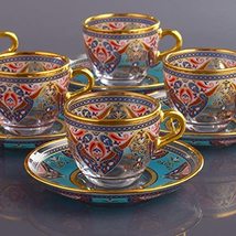 LaModaHome Espresso Coffee Cups Set, Turkish Arabic Greek Coffee Set, Coffee Cup - £53.78 GBP