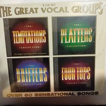 The Great Vocal Groups 1999 4 CD&#39;s Temptations, Platters, Drifters, Four Tops - £11.79 GBP