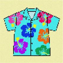 Pepita Needlepoint Canvas: Hawaiian Shirt, 7&quot; x 7&quot; - $50.00+