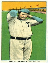 3859.Hitt, Vernon Baseball Player Poster from early sport card.Room design - £12.67 GBP+