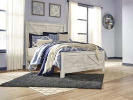 Bellaby - Whitewash - Queen Crossbuck Rails - $1,237.30 MXN