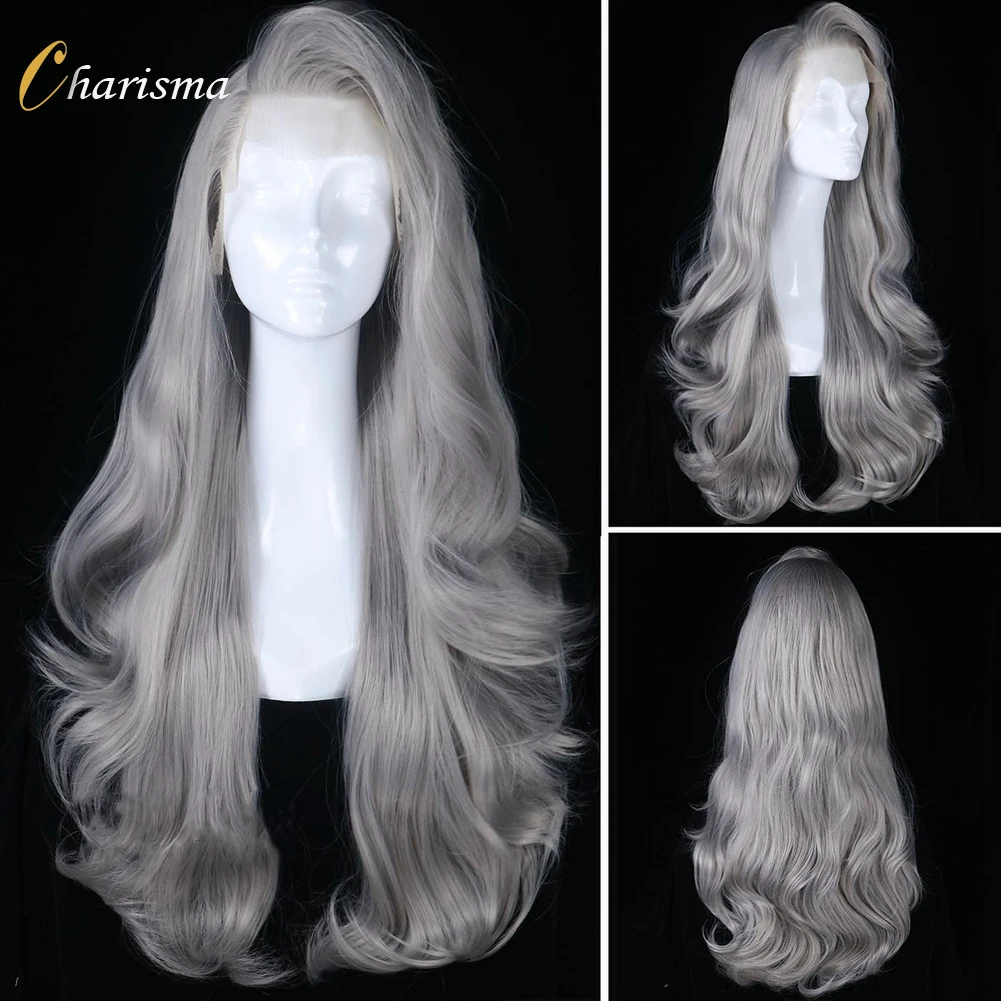 Charisma Long Body Wave Lace Front Wig Synthetic Hair Full Density Glueless La - £47.00 GBP+