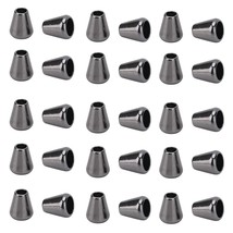 30Pcs Metal Bell Stopper Conical Cord Ends Lock Fastener Zipper Pull Rop... - £15.72 GBP