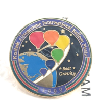 1999 Beat Graving Kodak Albuquerque Int&#39;l Balloon Fiesta Pin Globe Balloons - £11.26 GBP