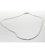 925 Tagged Sterling Silver Plated Snake Chain Necklace 1MM 16-24 inch - $7.91+