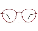 Vintage la Eyeworks Eyeglasses Frames OTTO 487 Matte Red Round 48-20-130 - $65.09