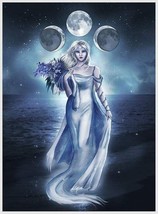 Haunted Ring Selene Moon Goddess Water Spirit Healing Magic Night Shadow Soul - £58.19 GBP