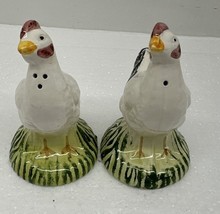 Vintage Chicken Hen Ceramic Salt and Pepper Shakers Farm Country Decor - €17,07 EUR