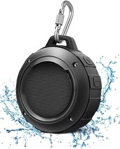 Outdoor Waterproof Bluetooth Speaker,Kunodi Wireless Portable Mini Shower, Black - £25.51 GBP