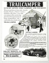 1947 Print Ad Trailcamper Pop-Up Tent Camper Dor-Lee Products Chicago,IL - $12.79