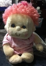 Vintage Kenner Hugga Bunch Huggins Plush Doll Pink Hug 1985 17&quot; Hallmark... - £54.49 GBP