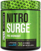 NITROSURGE Pre Workout Supplement - Energy Booster, Instant Strength Gai... - $51.51