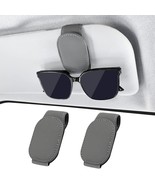 2 Pcs Sunglass Holder for Car Sunglass Clip for Car Visor Magnetic Leath... - $23.50