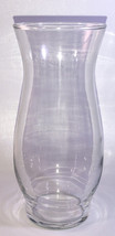 SHIP N 24 HR-Hurricane Clear Glass Flower Vase/Candle Holder 6 1/2” x 2 3/4”-NEW - £11.80 GBP